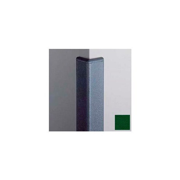 Pawling Surface Mounted Corner Guard 90Deg, 2'' Wings, 4'H W/Caps, Hunter GRN CG-20R-4-156 - main